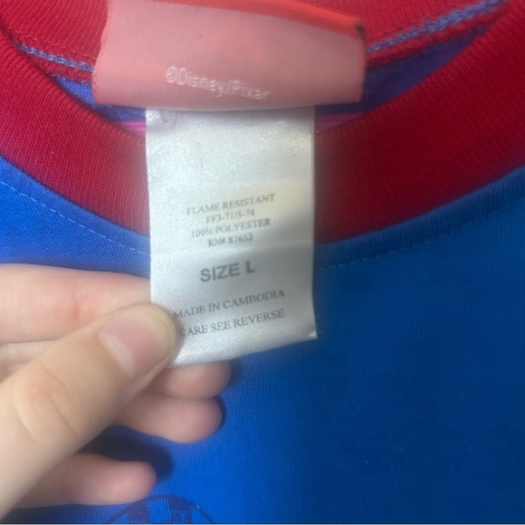 Vtg Disney Pixar Cars Lightning McQueen and Tow Mater graphic shirt youth Large - Picture 3 of 6